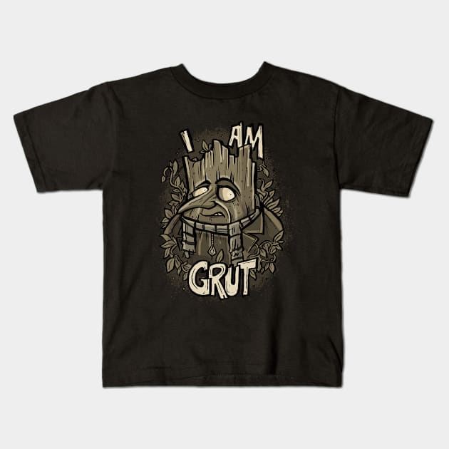 I Am Grut Kids T-Shirt by RichNairn